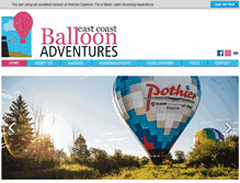 Tablet Screenshot of eastcoastballoonadventures.com
